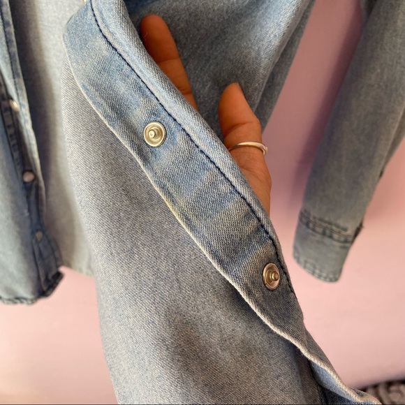 Denim Button Down Longsleeve Shirt - Picture 5 of 6